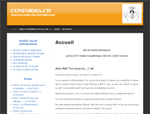 Tablet Screenshot of conforma.ch